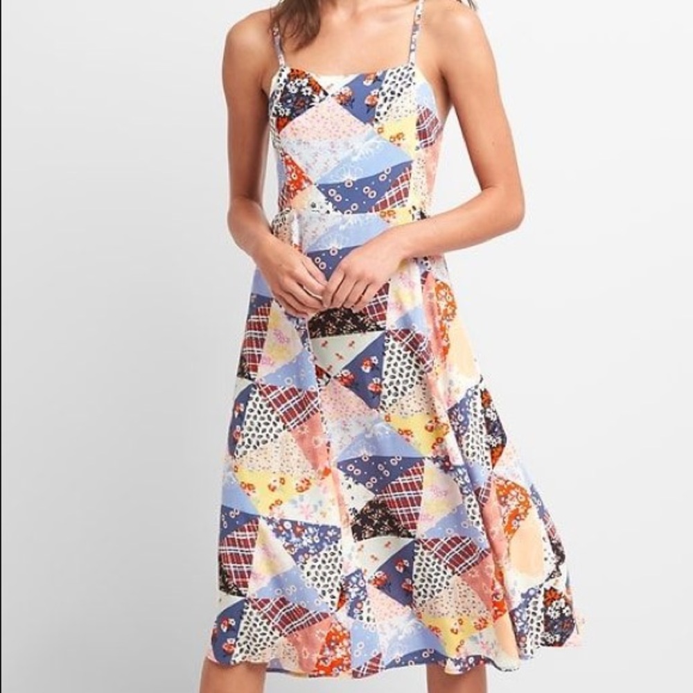 Like New GAP patchwork patterned dress